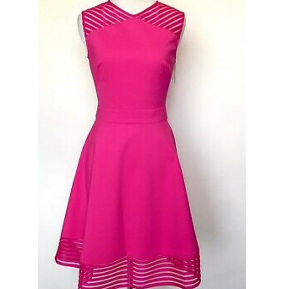 Ted Baker Fuchsia Eleese Skater Dress fit and flare - Picture 6 of 17